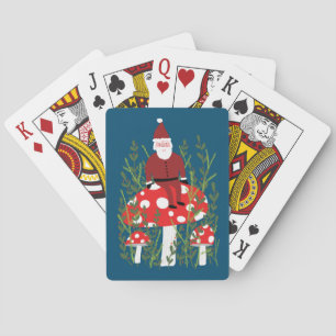 Jultomten på ANPASSNINGSBARNA Magic Mushroom Casinokort