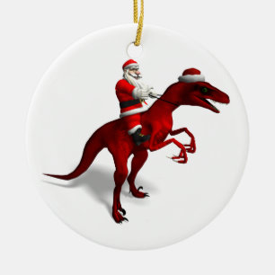Jultomten på Dino Julgransprydnad Keramik