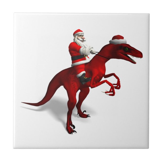 Jultomten på Dino Kakelplatta (Framsidan)