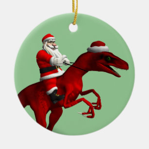 jultomten på Dinosaur Julgransprydnad Keramik