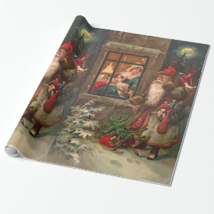 Jultomten på hans långt 4 presentpapper