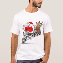 Jultomten på motorcykel Rudolph Rrener