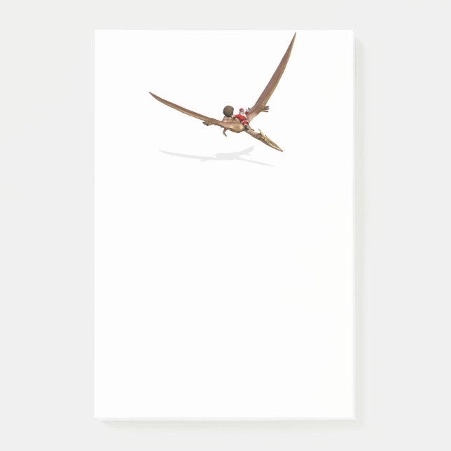 Jultomten på Quetzalcoatlus Post-it Block (Framsida)