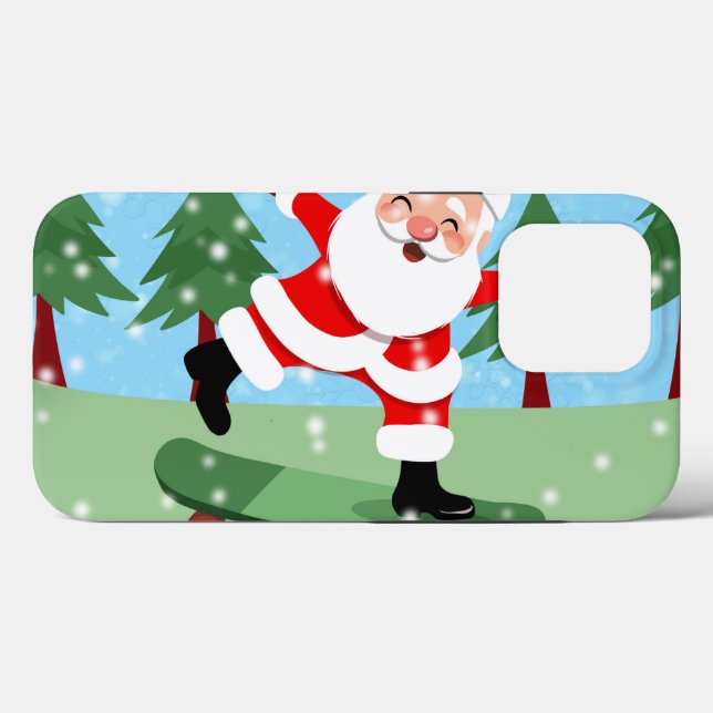 Jultomten på skateboard (Baksida (horisontell))
