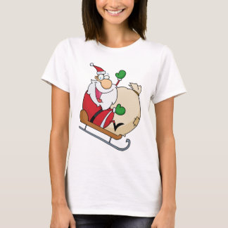 Jultomten på Sleigh Tee Shirt