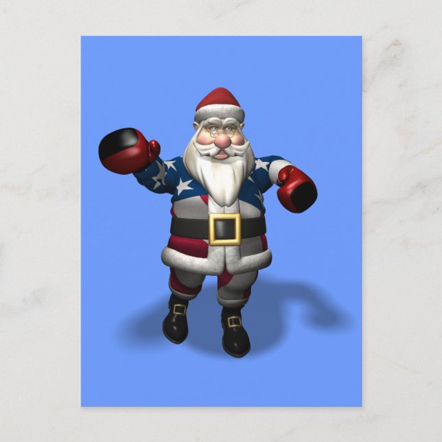 Jultomten på startdagen helg vykort (Framsida)