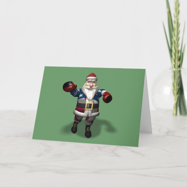 Jultomten på startdagen helgkort (Framsida)