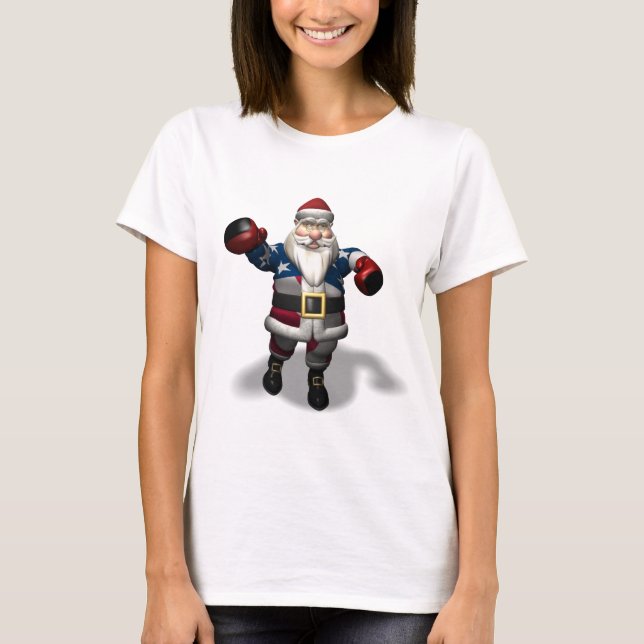 Jultomten på startdagen t-shirt (Framsida)