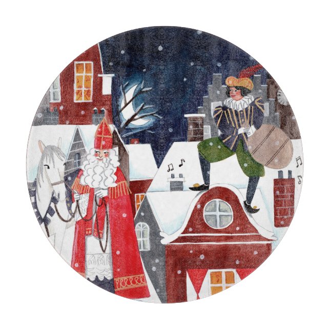 Jultomten på tak i Amsterdam (Framsidan)