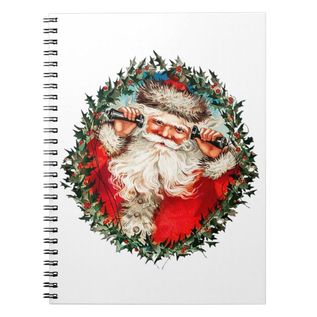 Jultomten på telefoner anteckningsbok (Framsidan)