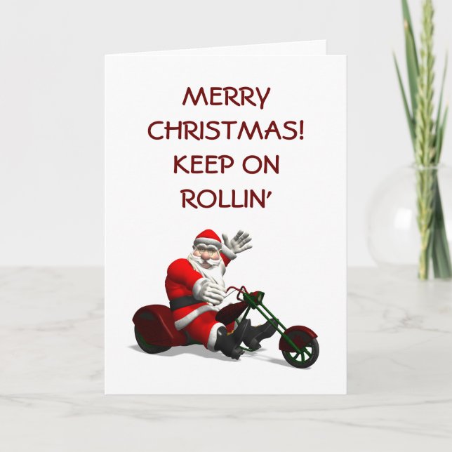 Jultomten på Trike Helgkort (Framsida)