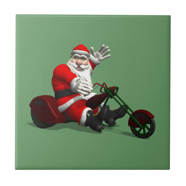 Jultomten på Trike Kakelplatta (Framsidan)