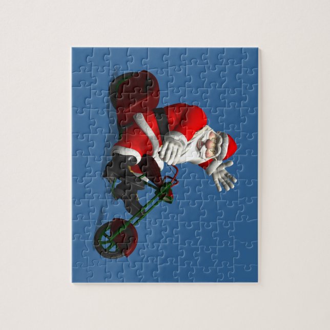 Jultomten på Trike Pussel (Vertikal)