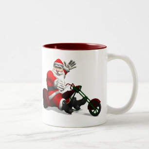 Jultomten på Trike Två-Tonad Mugg