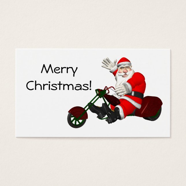 Jultomten på Trike Visitkort (Framsidan)
