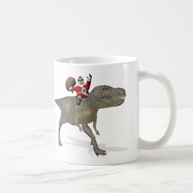jultomten på Tyrannosaurus Rex Kaffemugg (Höger)