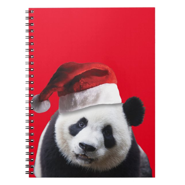 Jultomten Panda Bear Anteckningsbok (Framsidan)