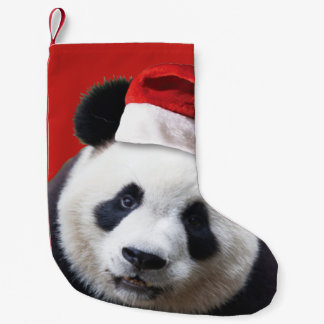 Jultomten Panda Bear Liten Julstrumpa