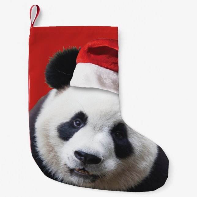 Jultomten Panda Bear Liten Julstrumpa (Framsidan)