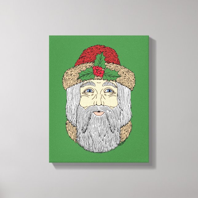 Jultomten/Pappa jul Canvastryck (Framsida)