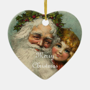 Jultomten Pappa jul Heart Ornament