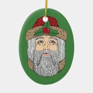 jultomten/Pappa jul  Julgransprydnad Keramik