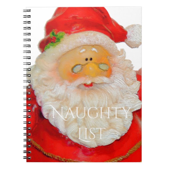 Jultomten Pappa jul Naughty List Anteckningsbok (Framsidan)