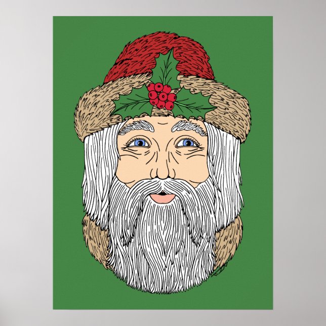 Jultomten/Pappa jul Poster (Framsidan)