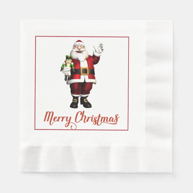 Jultomten Papper Napkins Pappersservett (Framsidan)