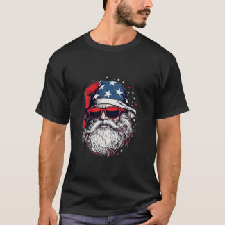 Jultomten Patriotic USA Sunglasses jul Lon T Shirt