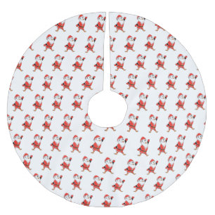 Jultomten Penguin Redo till jul Julgransmatta Borstad Polyester