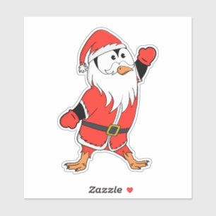 Jultomten Penguin Redo till jul Klistermärken