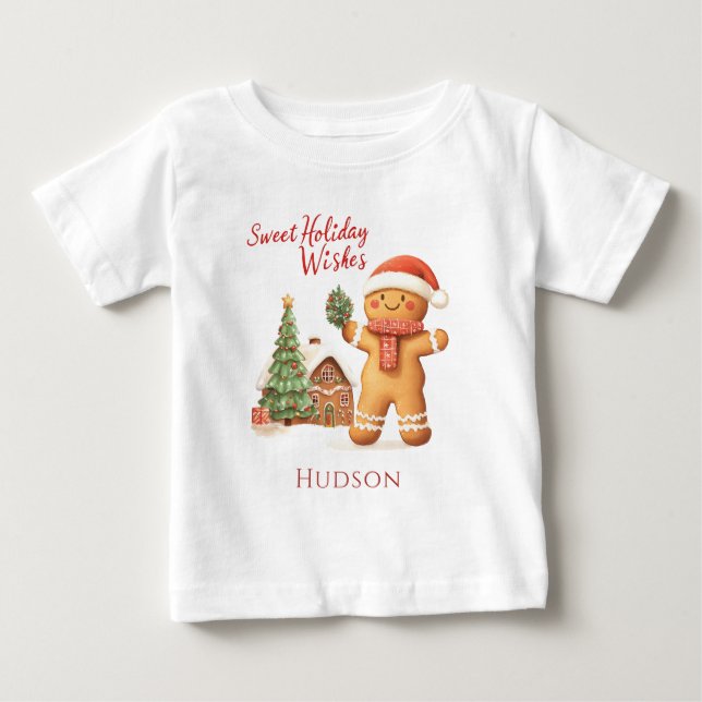 Jultomten Pepparkaksgubbe T-Shirt (Framsida)