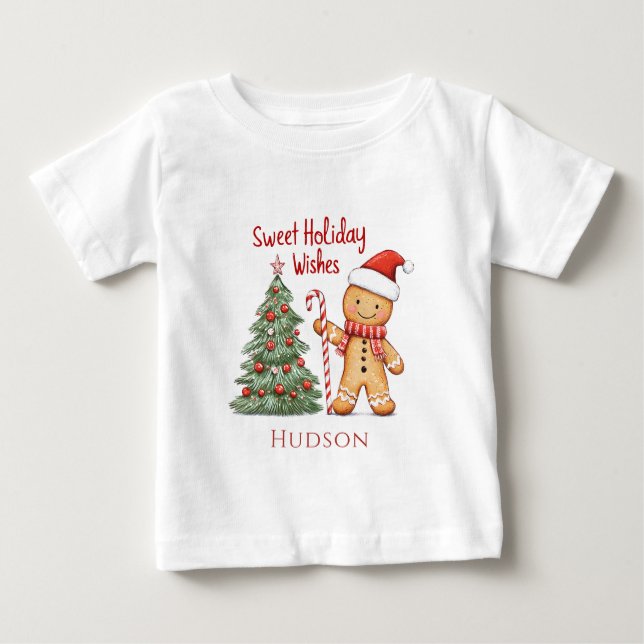 Jultomten Pepparkaksgubbe T-Shirt (Framsida)
