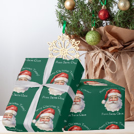 Jultomten Personlig Grönt Kids jul Presentpapper