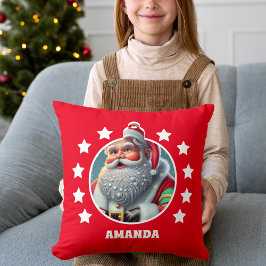 Jultomten Personlig, julafton Kids Red Kudde