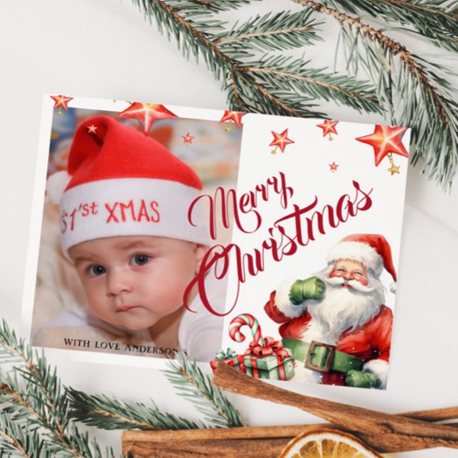 Jultomten-Personligen Fotovykort Vykort (Skapare uppladdad)