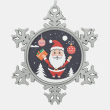 Jultomten Pewter