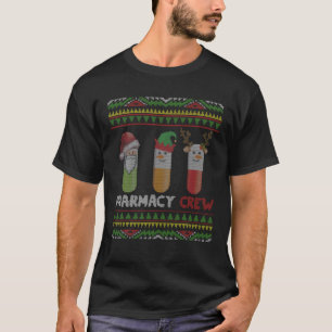 jultomten Pharmacy Crew jul Pills Snögubbe T Shirt