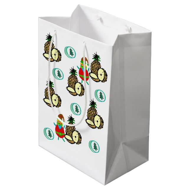 jultomten Pineapples Gift Bags (Baksidan Vinklad)