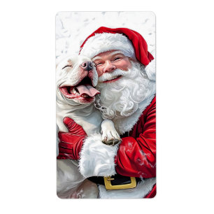Jultomten & Pitbull Puppy Hund Fraktsedel
