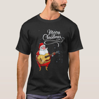 Jultomten Play Guitar, Family God jul Pa T Shirt