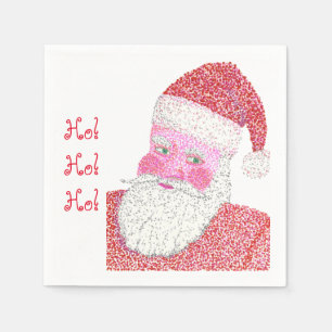 Jultomten Pointillism jul Pappra blöjor Pappersservett