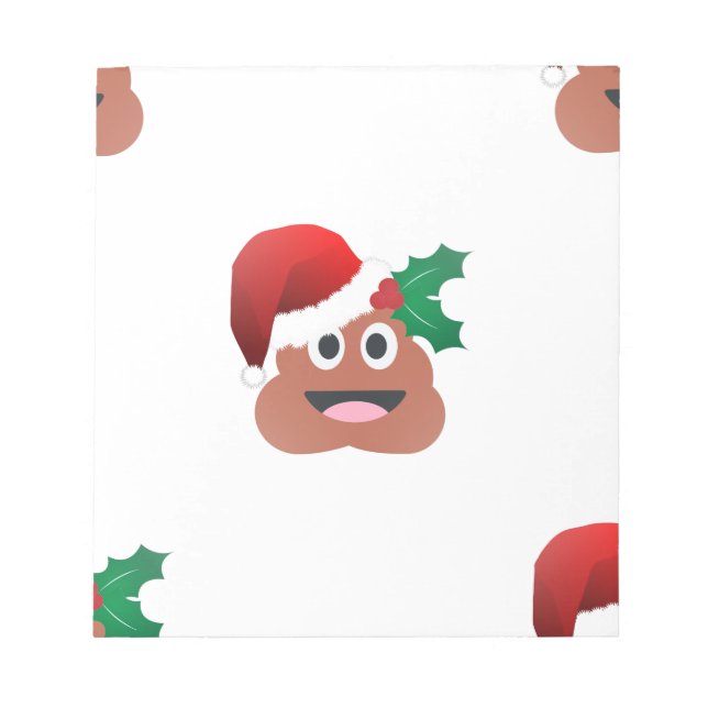 jultomten poop emoji anteckningsblock (Framsida)