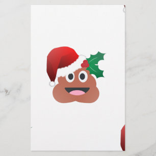 jultomten poop emoji brevpapper