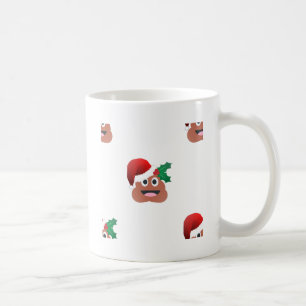 jultomten poop emoji kaffemugg