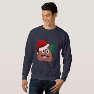jultomten poop emoji manar sweatshirt