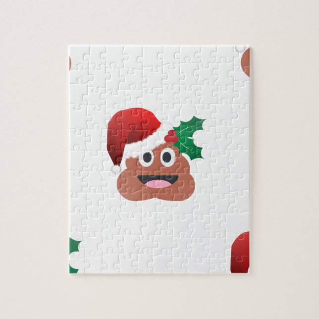 jultomten poop emoji pussel (Vertikal)