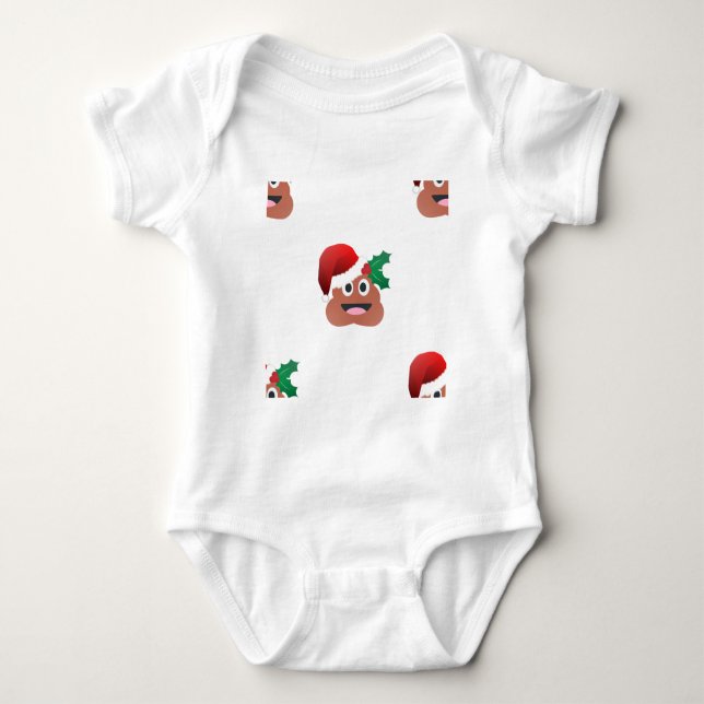 jultomten poop emoji tröja (Framsida)