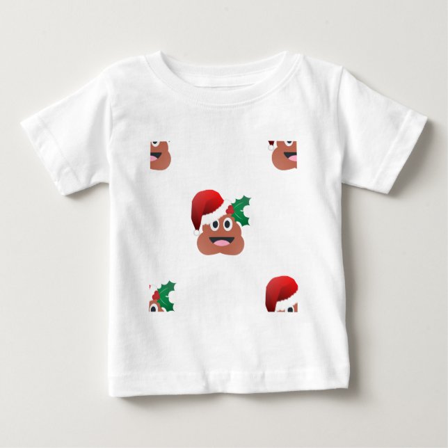 jultomten poop emoji tröja (Framsida)